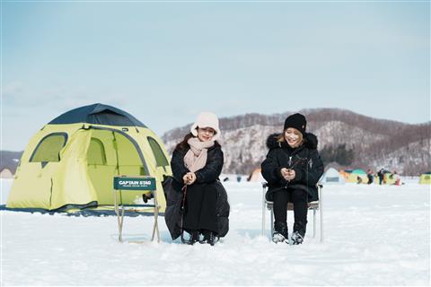 網走湖・ワカサギ釣り